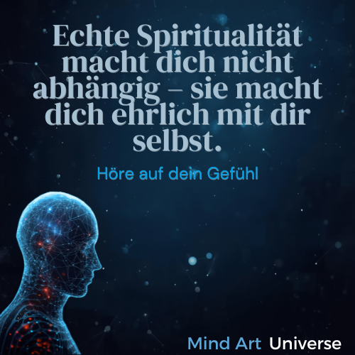 Echte Spiritualität macht dich nicht abhängig – sie macht dich ehrlich mit dir selbst.