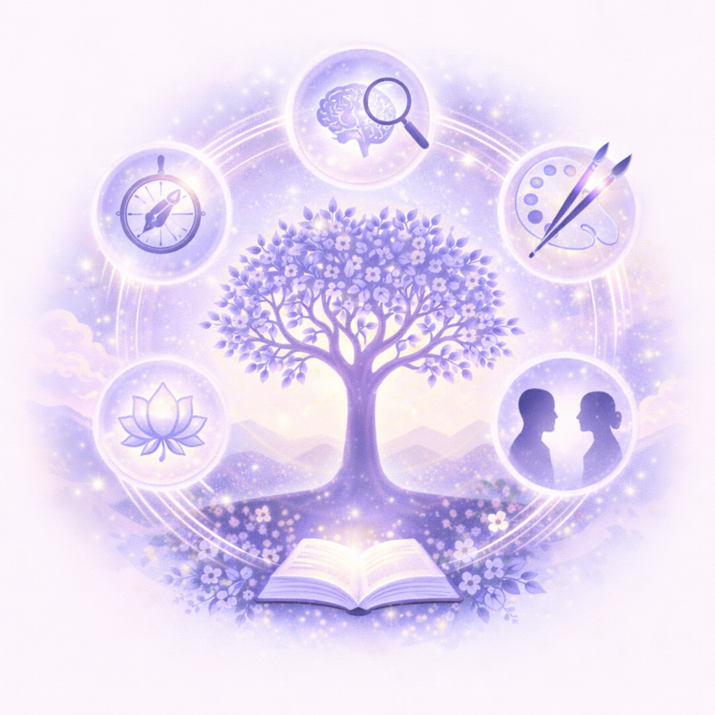 MindArt Universe ist auch deshalb entstanden, weil ich daran glaube, dass Psychologie, Spiritualität, Reflexion und kreativer Ausdruck zusammengehören. Dass Entwicklung nicht nur im Denken stattfindet, sondern auch im Fühlen, im Fragen, im Gestalten und im ehrlichen Hinschauen.